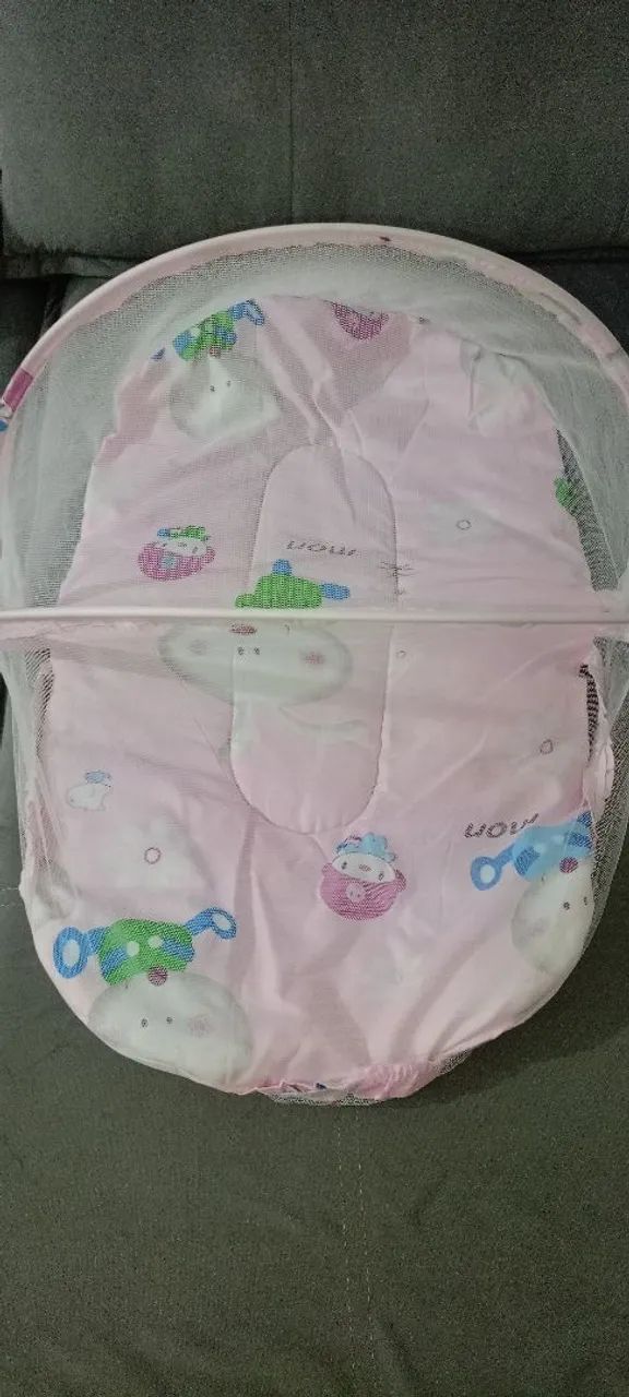Mini berço dobrável com mosquiteiro 