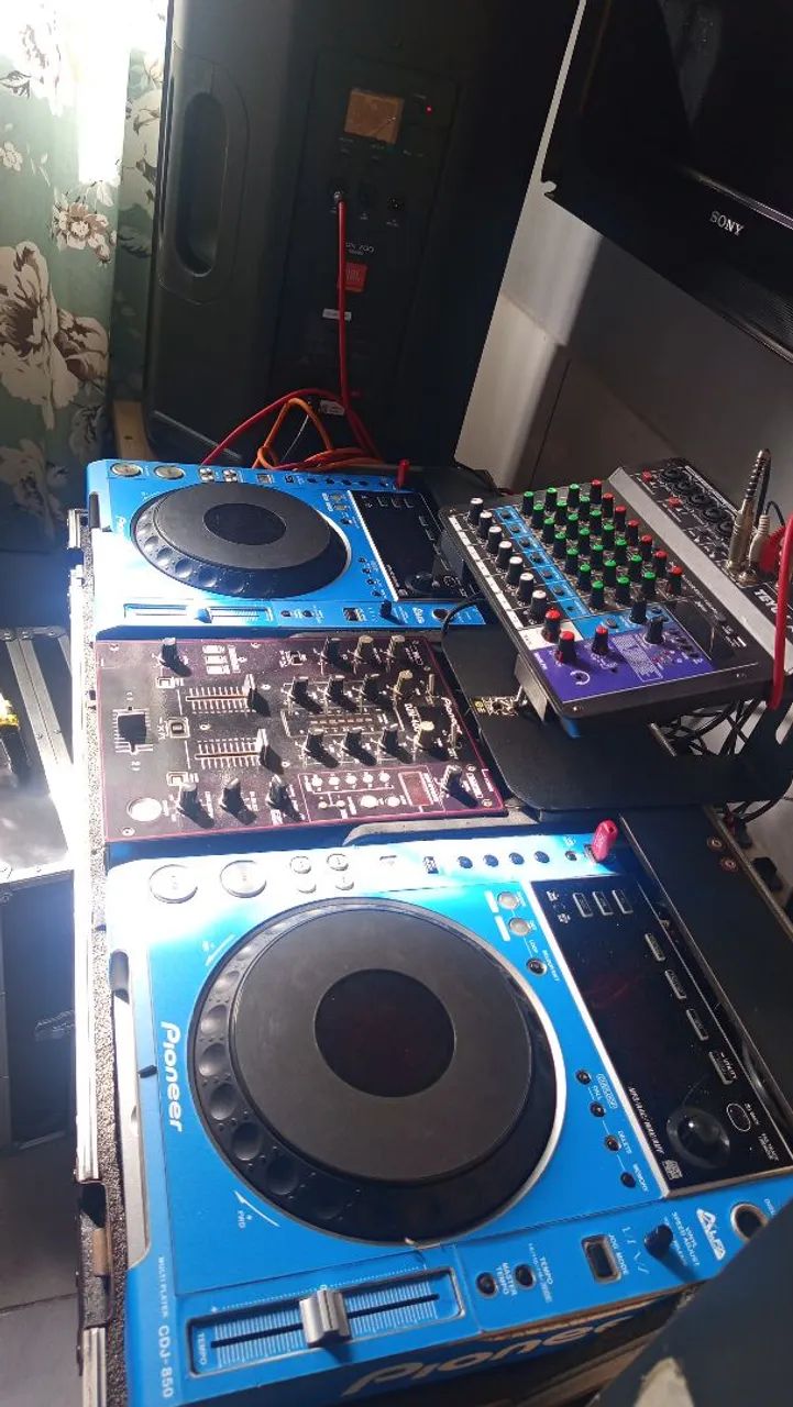 Cdj 450 e. Mixer 400 na case - Foto 2
