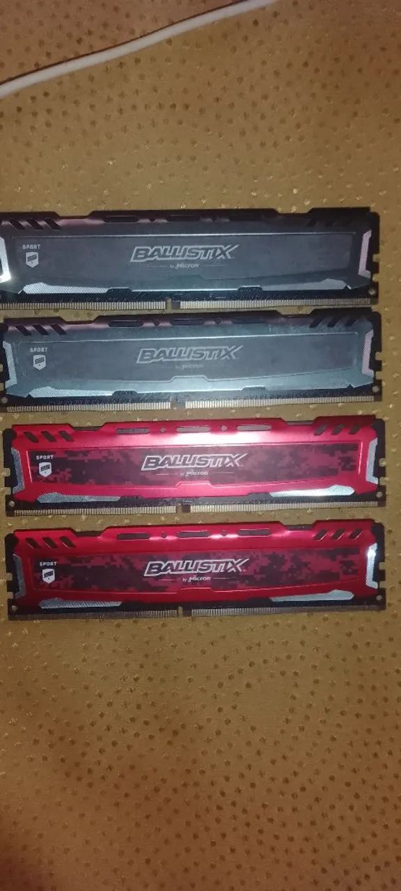 4x4 Memória RAM ddr4 4gb cada de 2400mhz com booster de 2666mhz em estado de nova - Foto 2