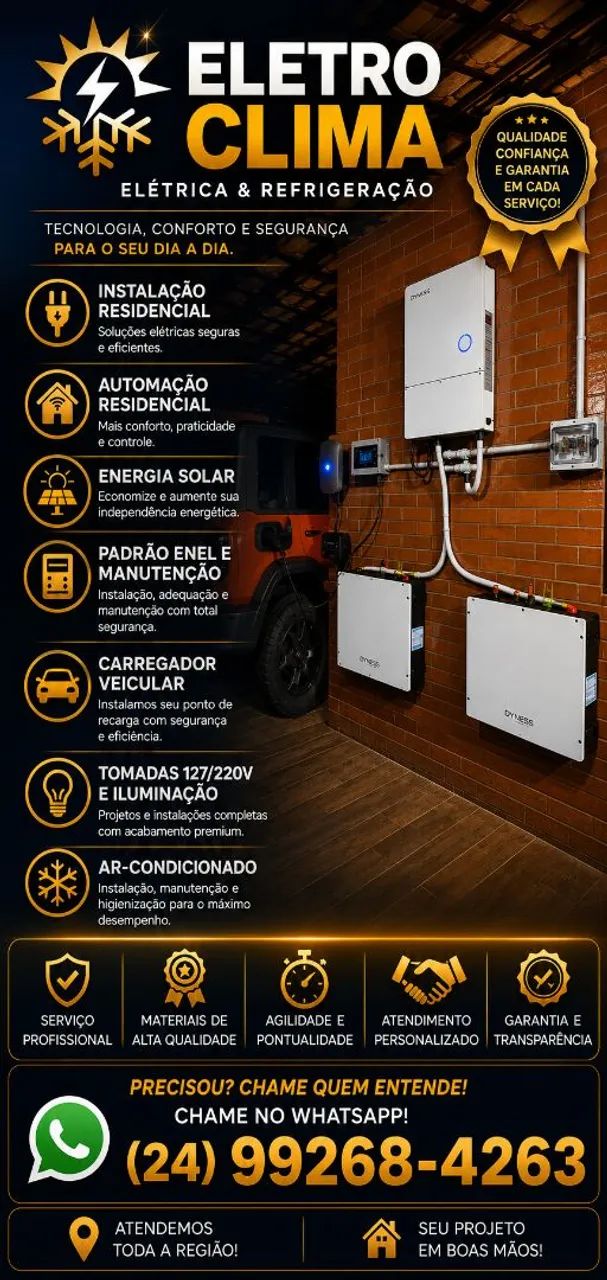 Elétrica Refrigeração energia solar 