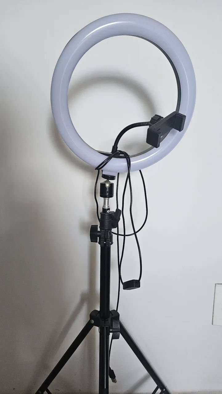 Ringlight Led Luz Profissional Celular Com Tripé Ajustável<br>