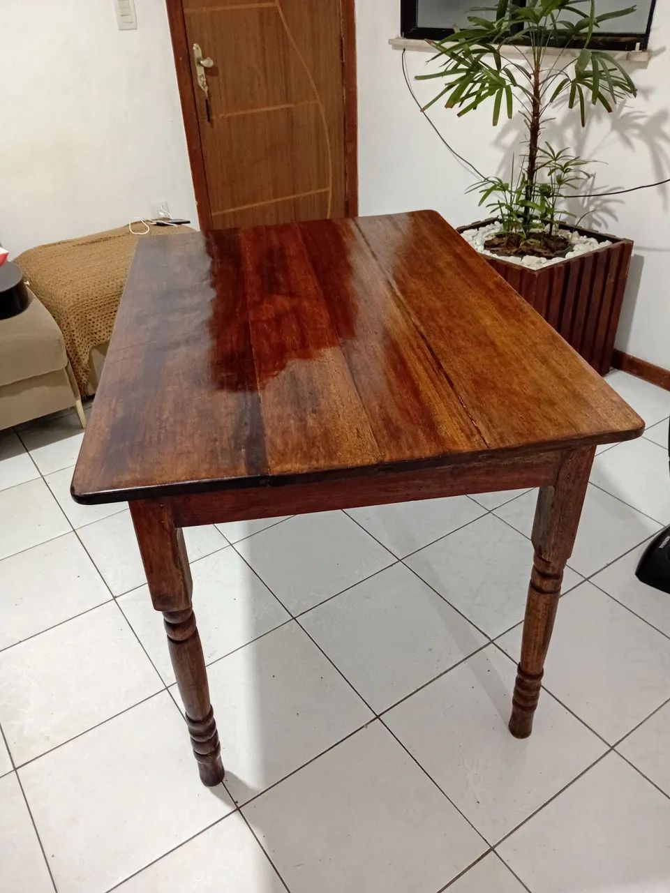 Mesa em Madeira peroba rosa - Foto 4