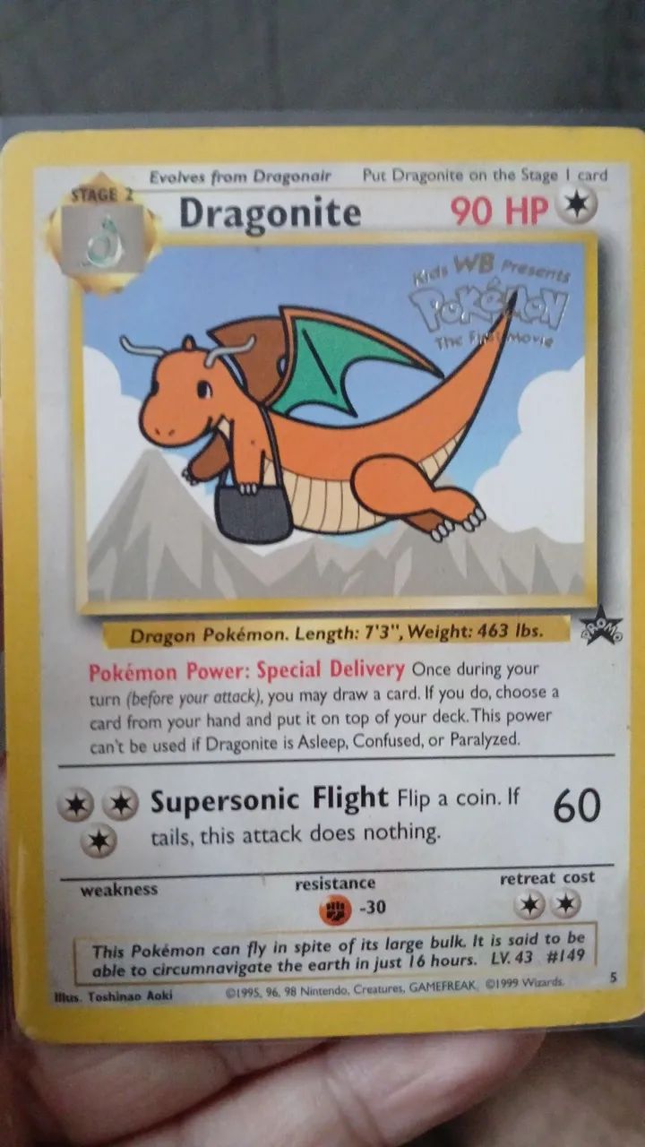 Carta Pokémon Dragonite 1999 - Foto 5