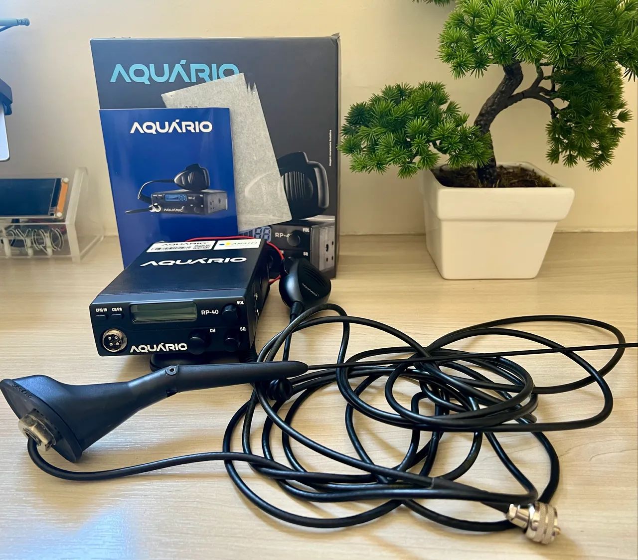 Rádio PX Aquário RP 40 + Antena descaracterizada Steelbras AP32872