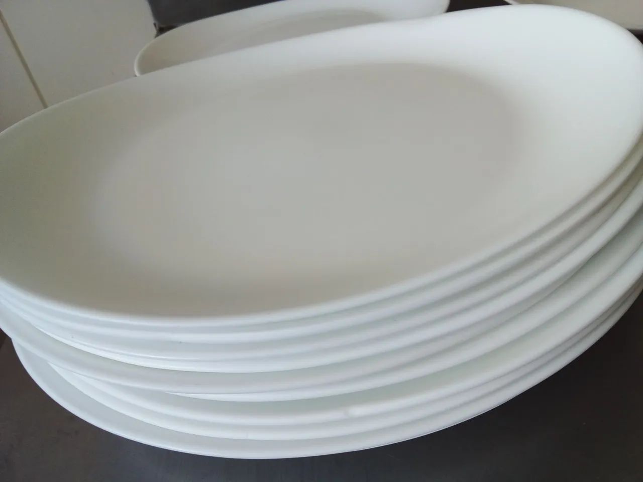 16 pratos branco ovais para restaurante  - Foto 5