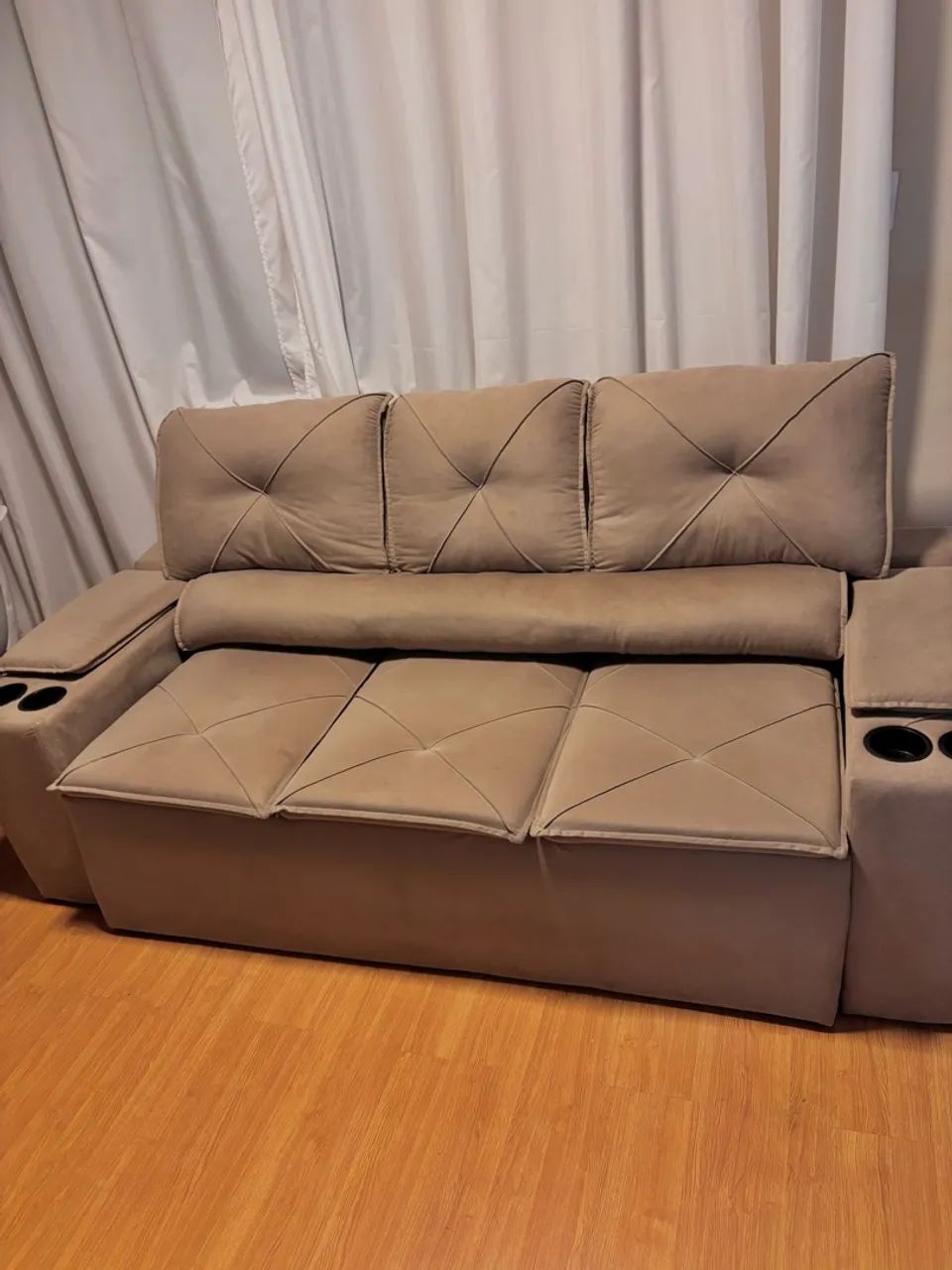 Sofá retrátil e reclinável à venda! - Foto 2