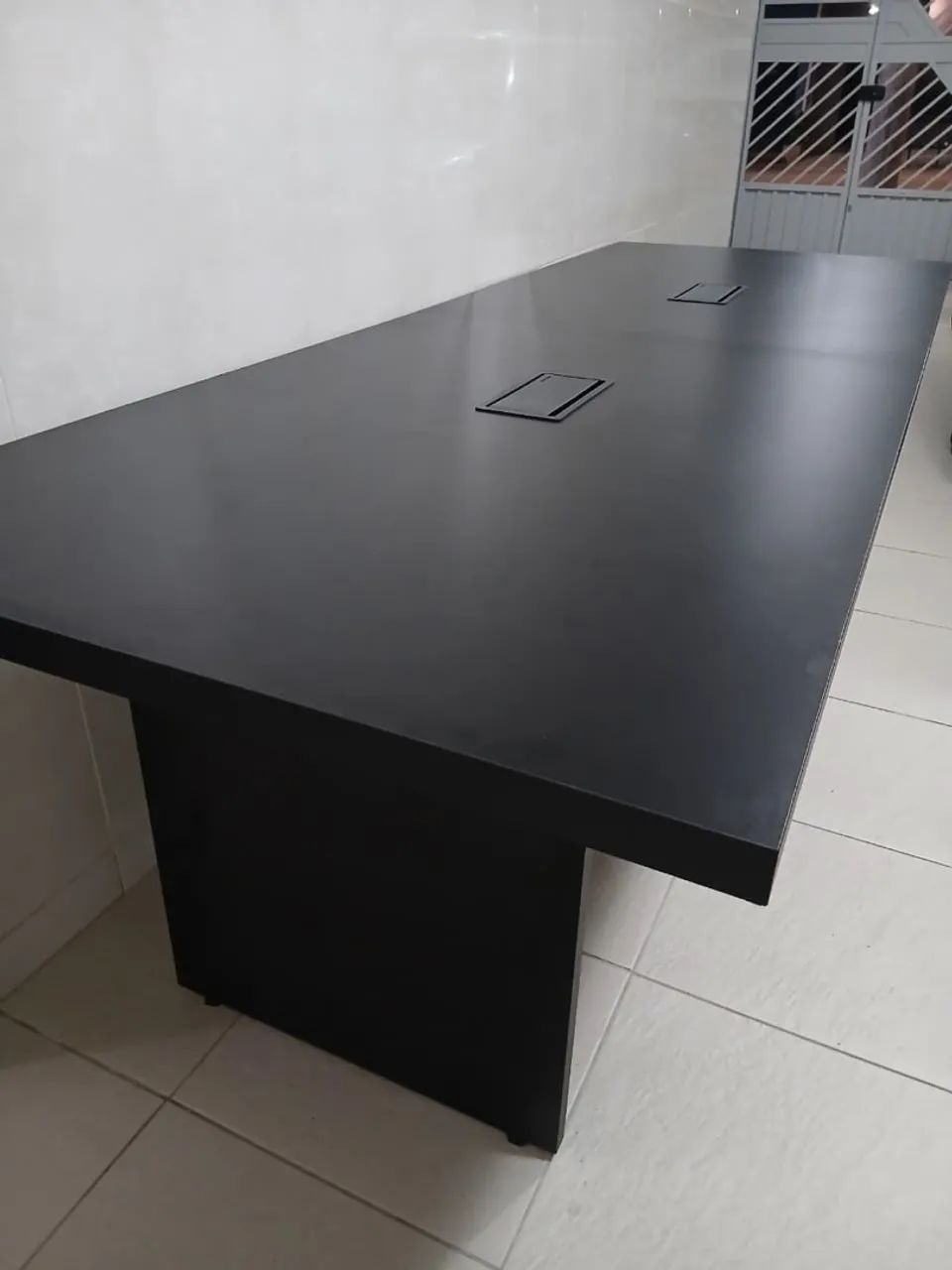  MESA MDF PRETA | 2,50 m x 90 cm