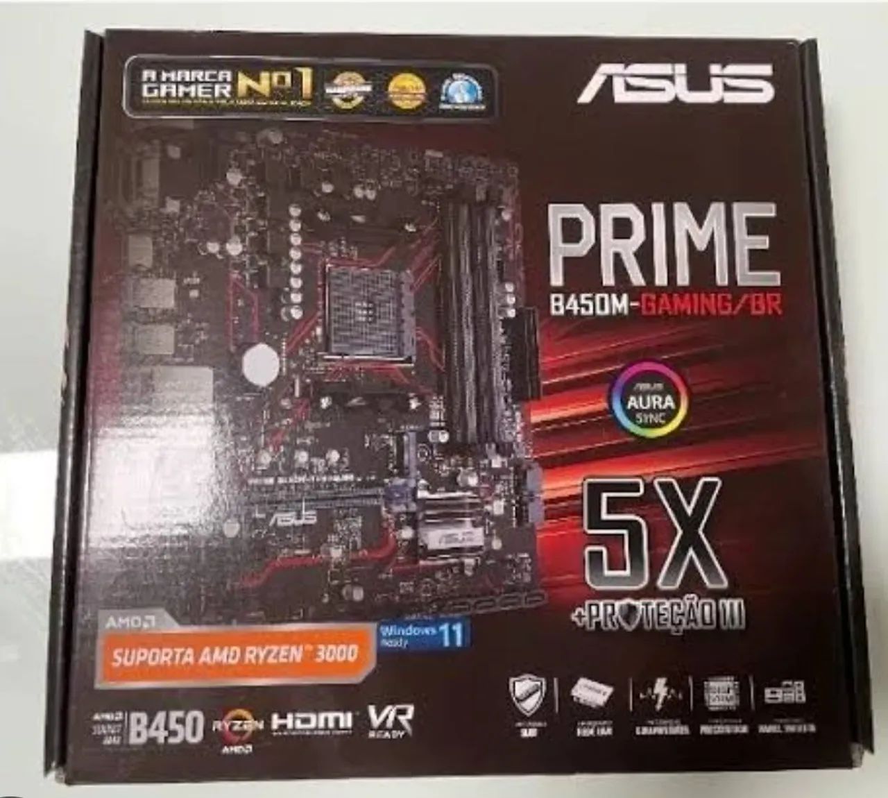Placa-mãe Asus Prime B450m Gaming/br - Foto 3