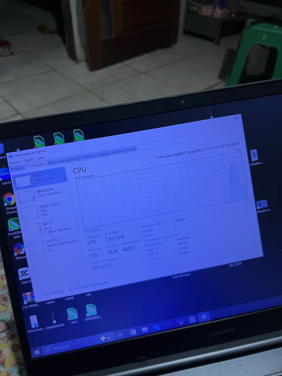 Notebook Samsung 11th Gen Intel Core i3-1115G4 @ 3.00GHz - Foto 2