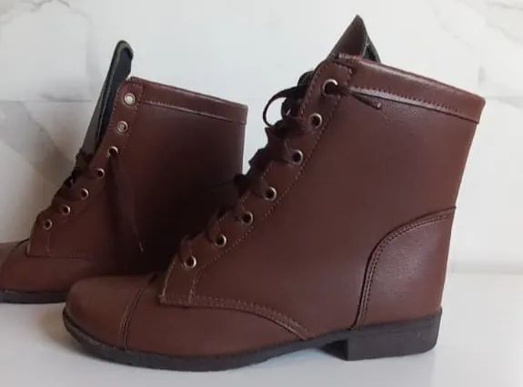 BOTA COTURNO MARROM - Foto 5