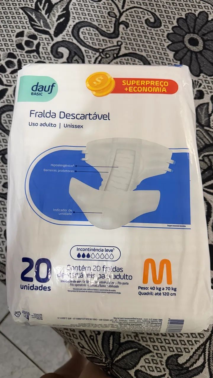 Fralda geriátrica dauf tamanho M - Foto 2