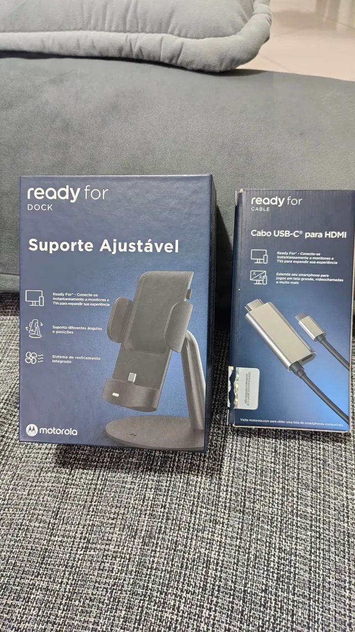 Kit Motorola Ready For Original - Dock + Cabo - Foto 2