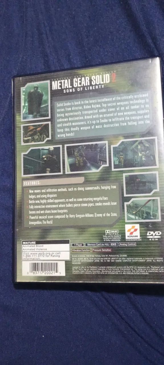 METAL GEAR SOLID 2 PS2 ORIGINAL! - Foto 2