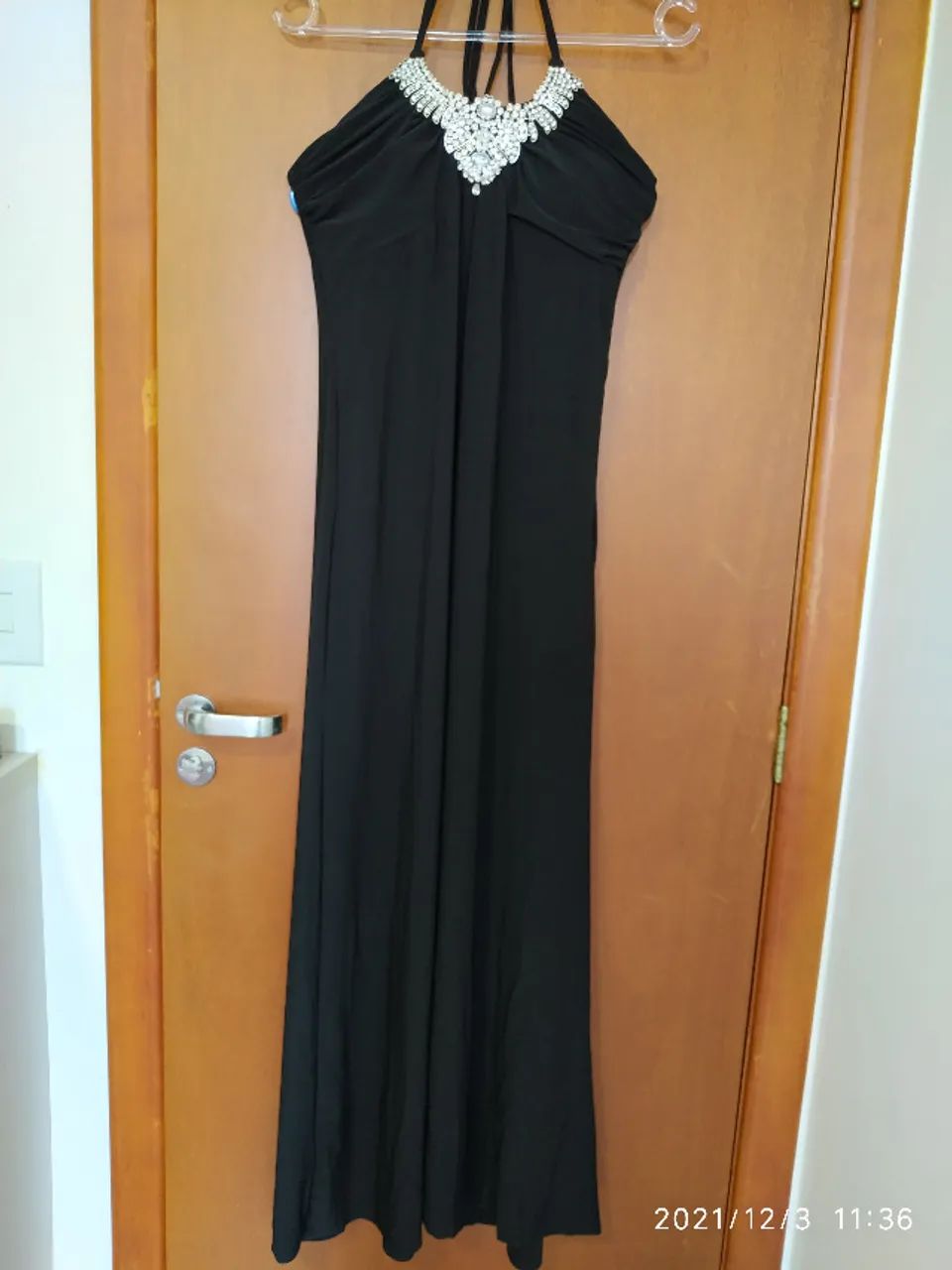 Vestido longo preto
