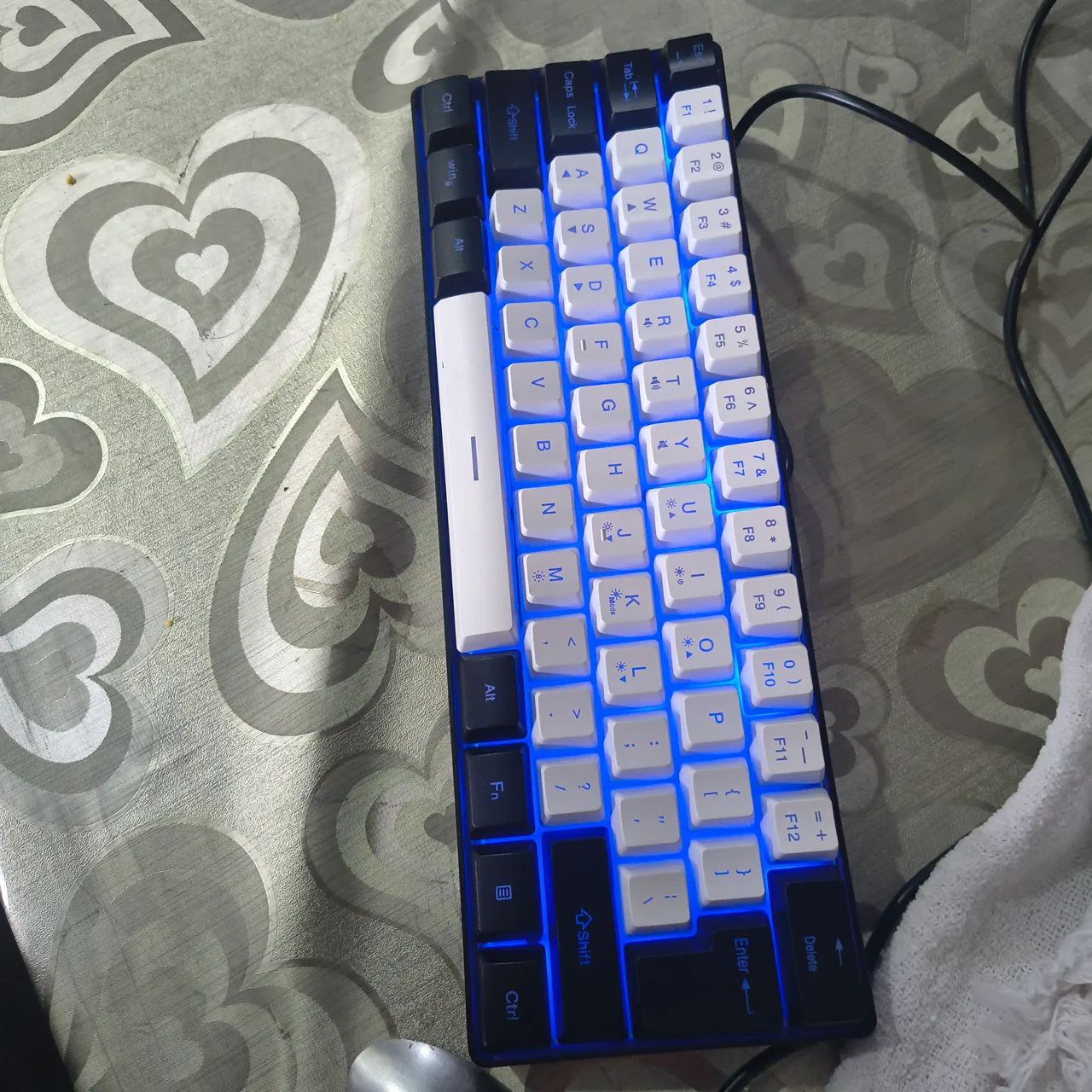 Teclado 61-key RGB backlight mini - Foto 4