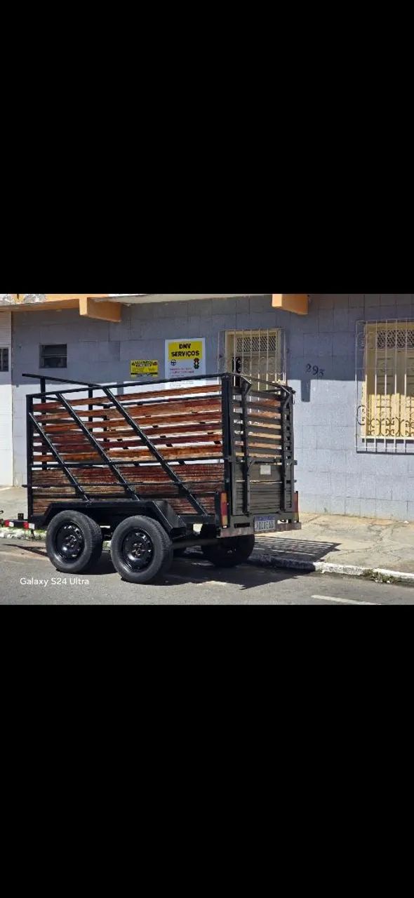 Carrocinha 02 eixos conservada * 