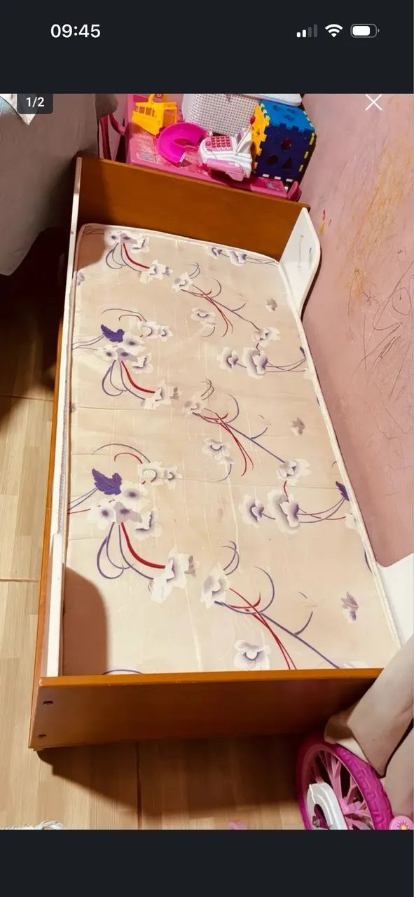Cama infantil com colchão  - Foto 2
