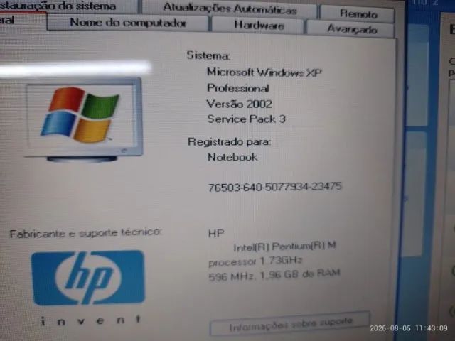 Notebook HP Pavilion DV1000, para colecionadores - Foto 3
