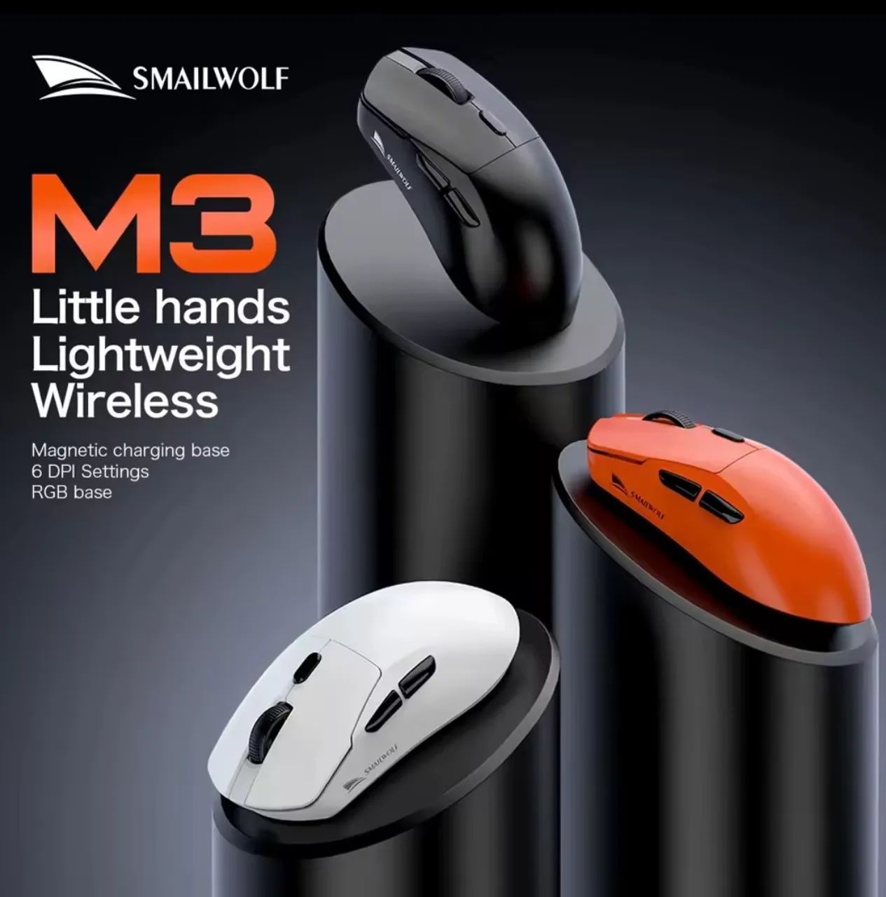 MOUSE GAMER SMAILWOLF M3 SEM FIO  - Foto 5