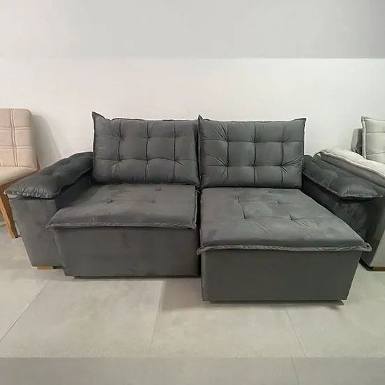 Sofá 315 Retrátil e Reclinável  2,20m - Entrega Grátis Fortaleza - Foto 3