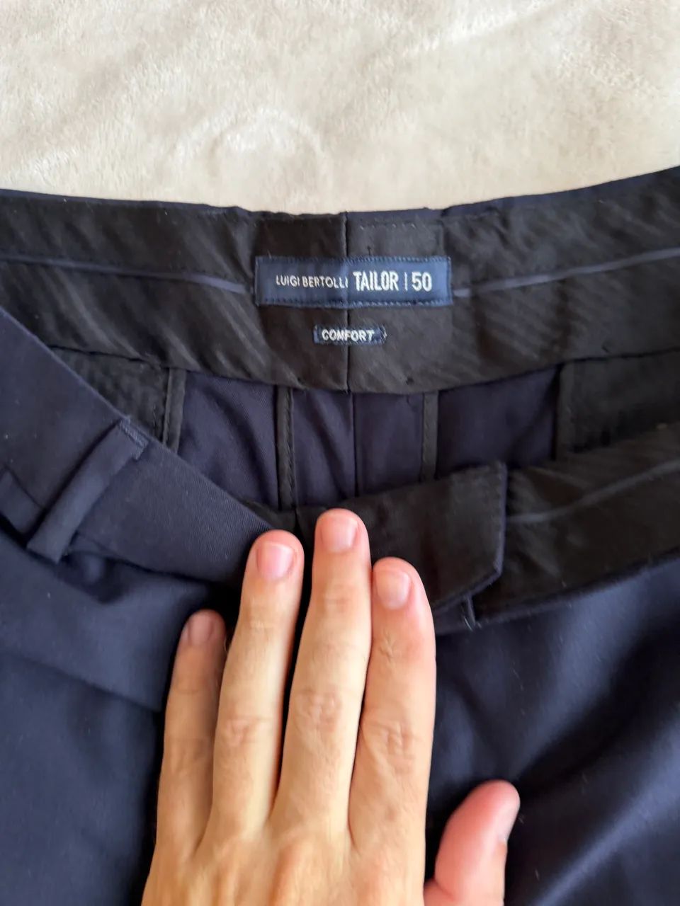 Calça social Luigi Bertolucci Tailor tamanho 50 - Foto 3