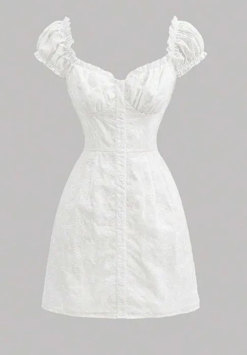 Vestido Branco bordado - Branco G/42