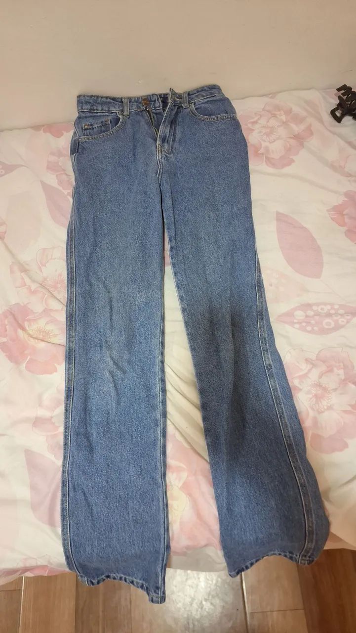calça jeans mom 34 usada