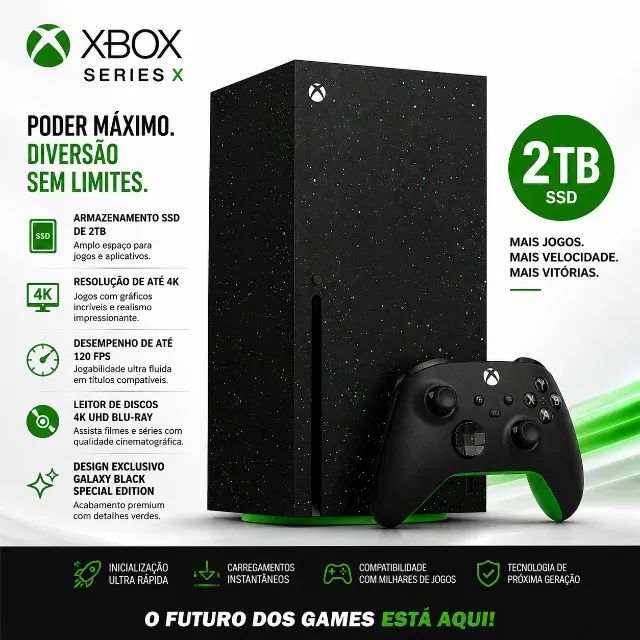 Console Xbox Series X 2tb Galaxy Black Edition - Foto 2