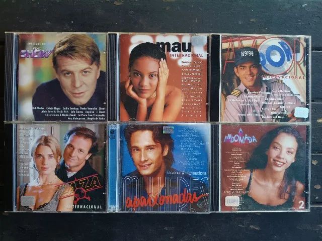 Lote 6 CDs Trilhas de Novelas (Anjo Mau, Mulheres Apaixonadas e mais)