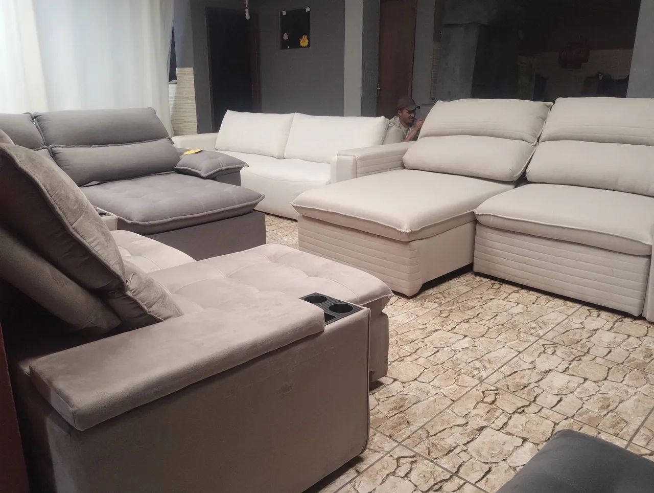 Venha conferir,novo lote de sofás,salvados  - Foto 4