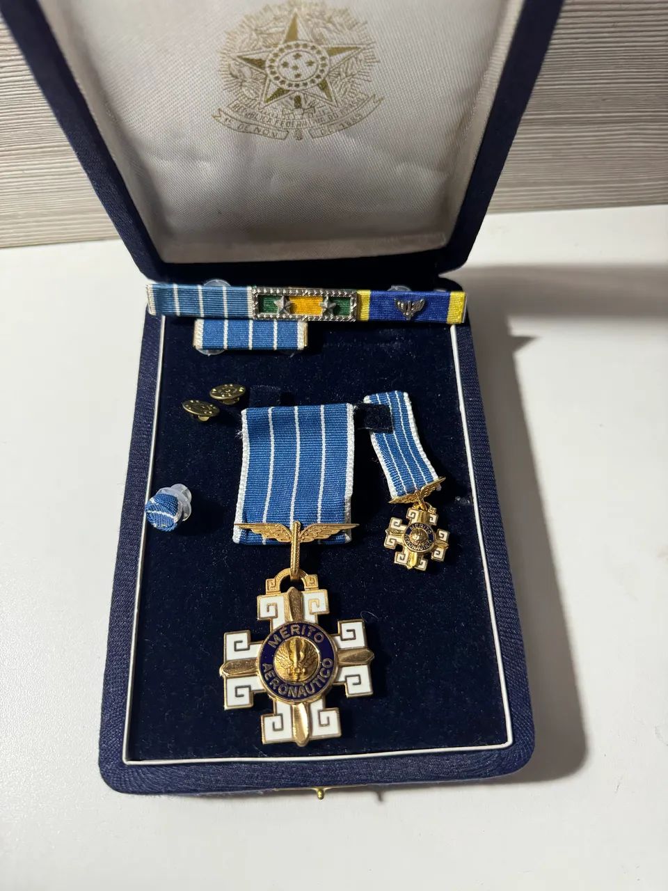 Medalha de Mérito Aeronáutico Original - Com Estojo - Força Aérea Brasileira - Foto 4