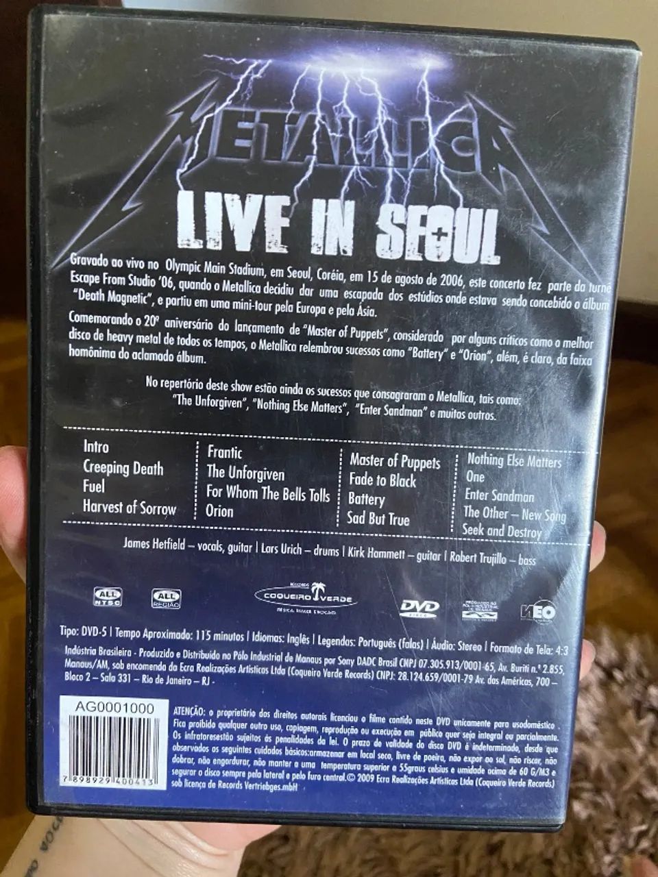 DVD Metallica Live in Seoul - Foto 2