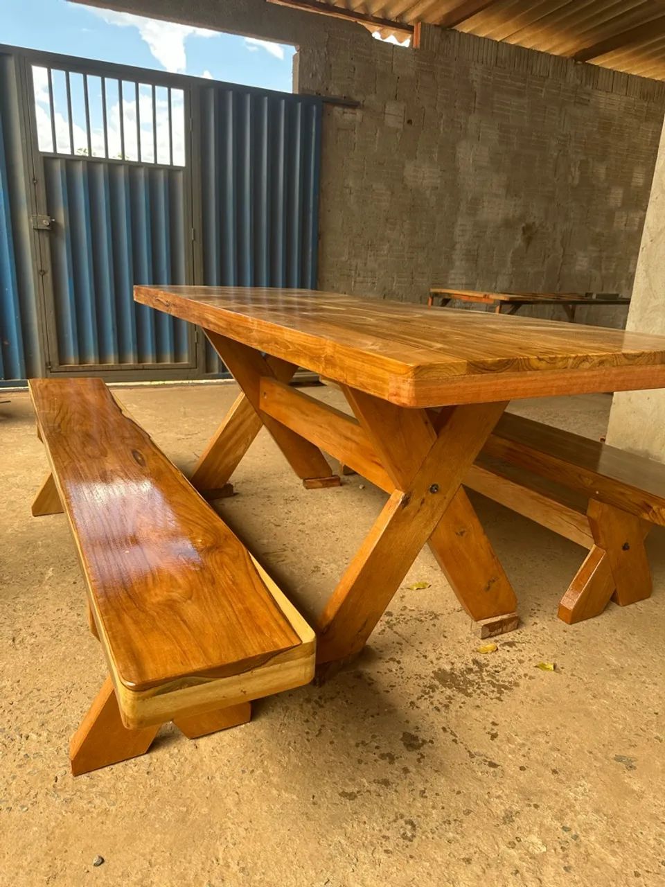 Mesa rústica de madeira -NOVA  - Foto 2