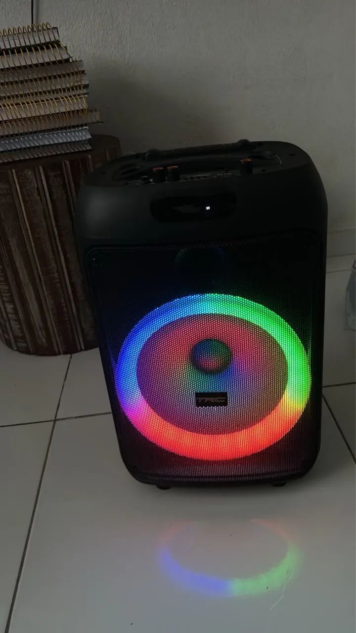 Caixa de Som TRC com LED RGB - Ótimo estado  - Foto 2