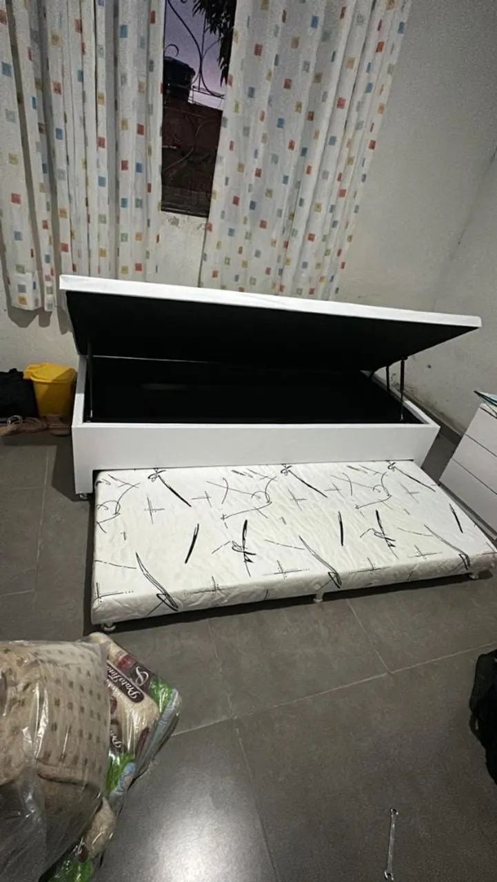 Cama baú solteiro com auxiliar nova direto da fábrica 