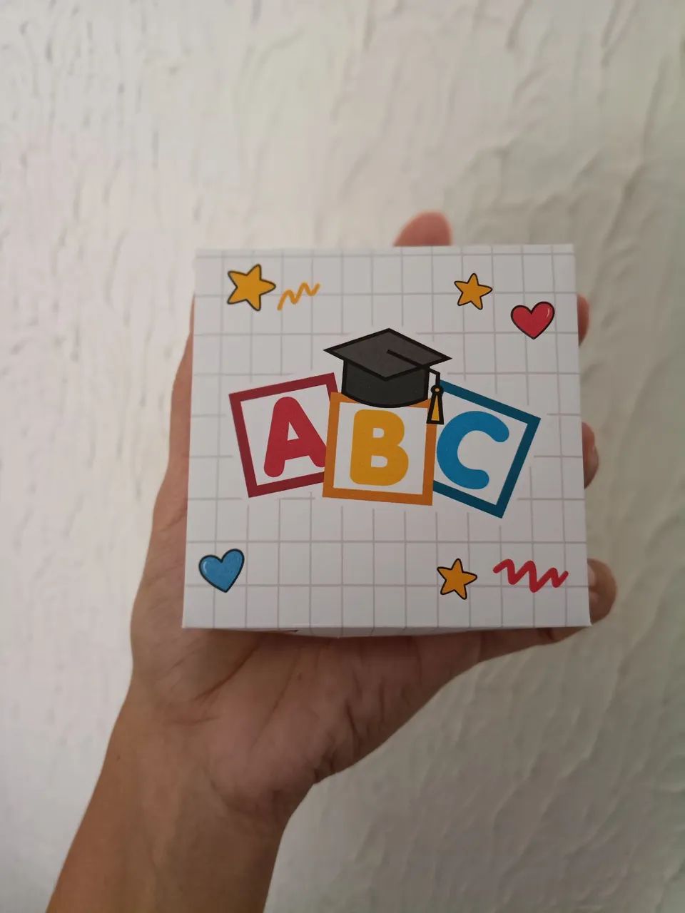 Caixinhas presenteáveis formatura ABC