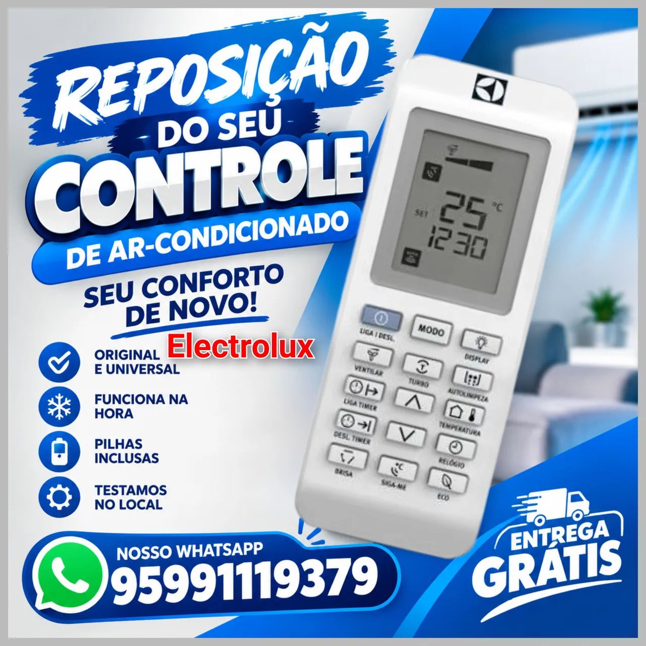 Controles de central de ar condicionado  - Foto 2