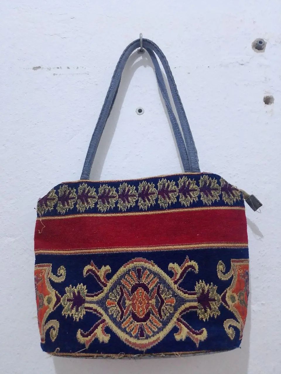 Bolsa de tecido jacquard persa