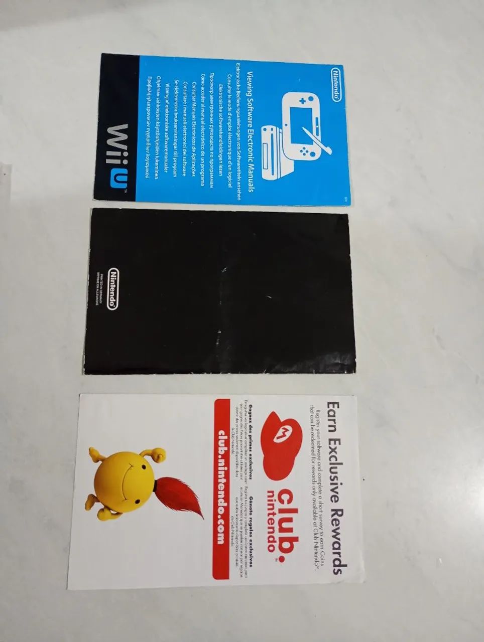 Manual original Nintendo WIIU 