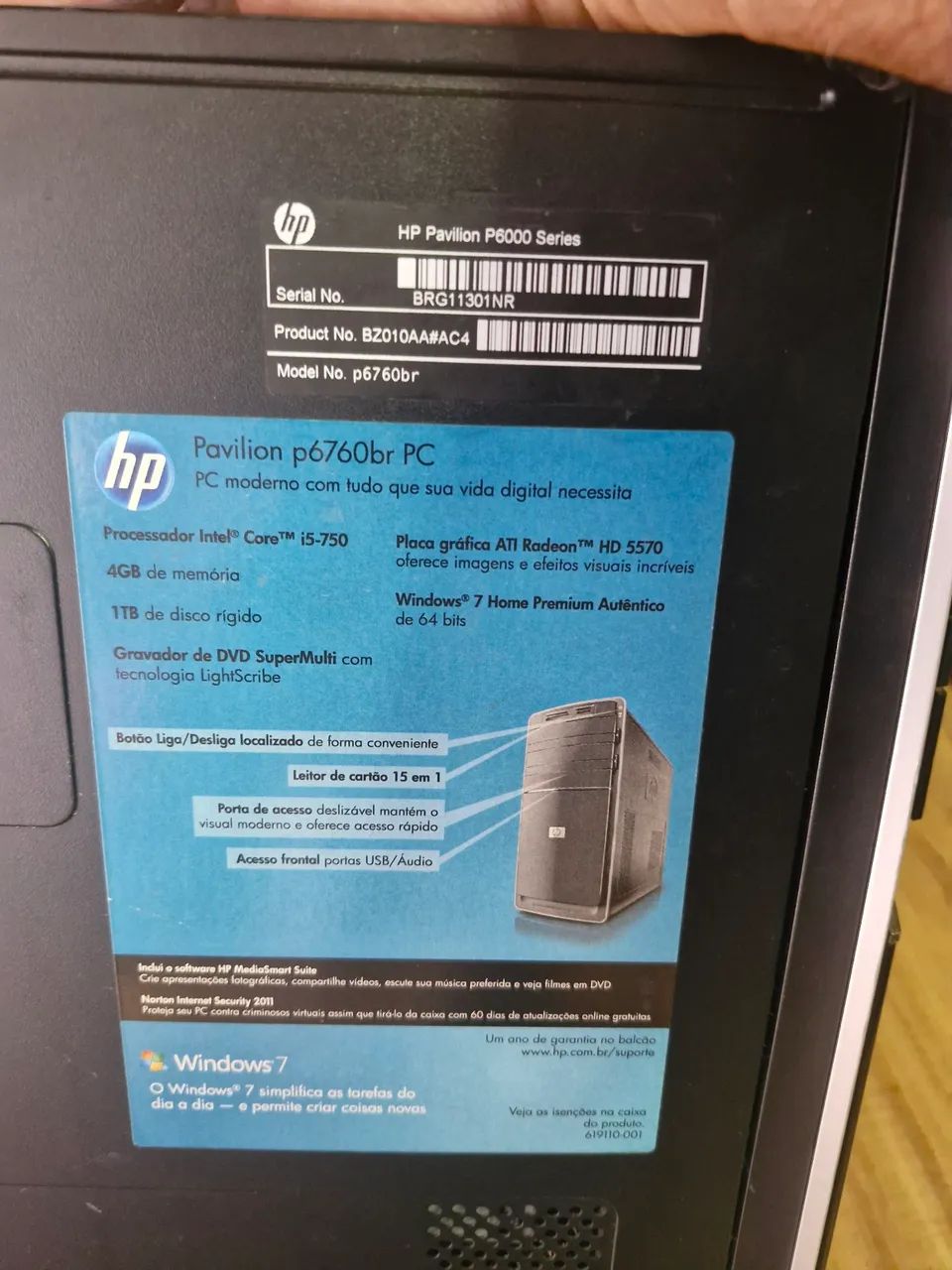 Computador HP Pavilion p6760br PC - Foto 4