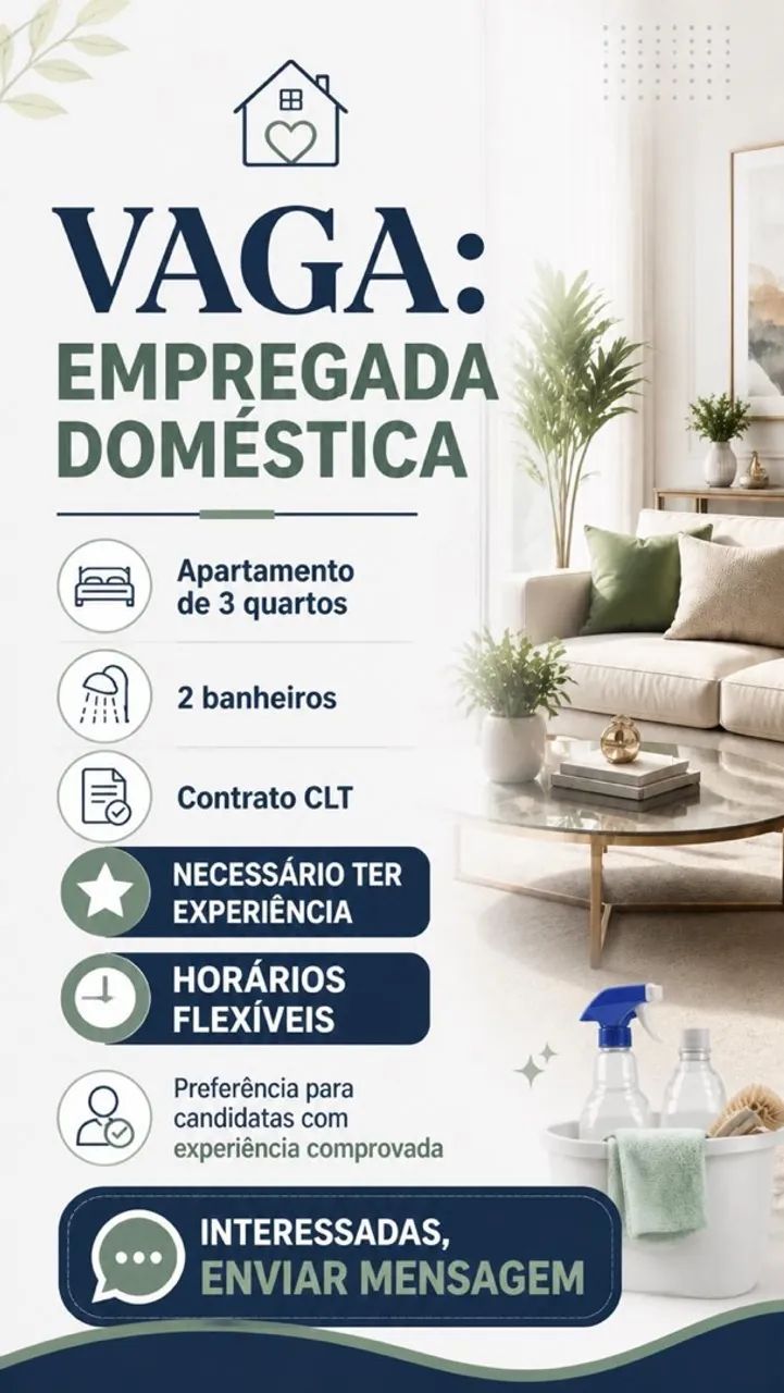 Vaga empregada doméstica 