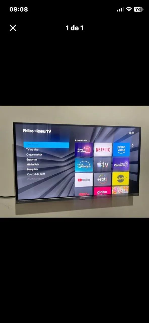 Vende-se uma TV 43 polegadas smart Roku TV 
