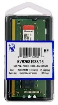 Memória Kingston 16gb