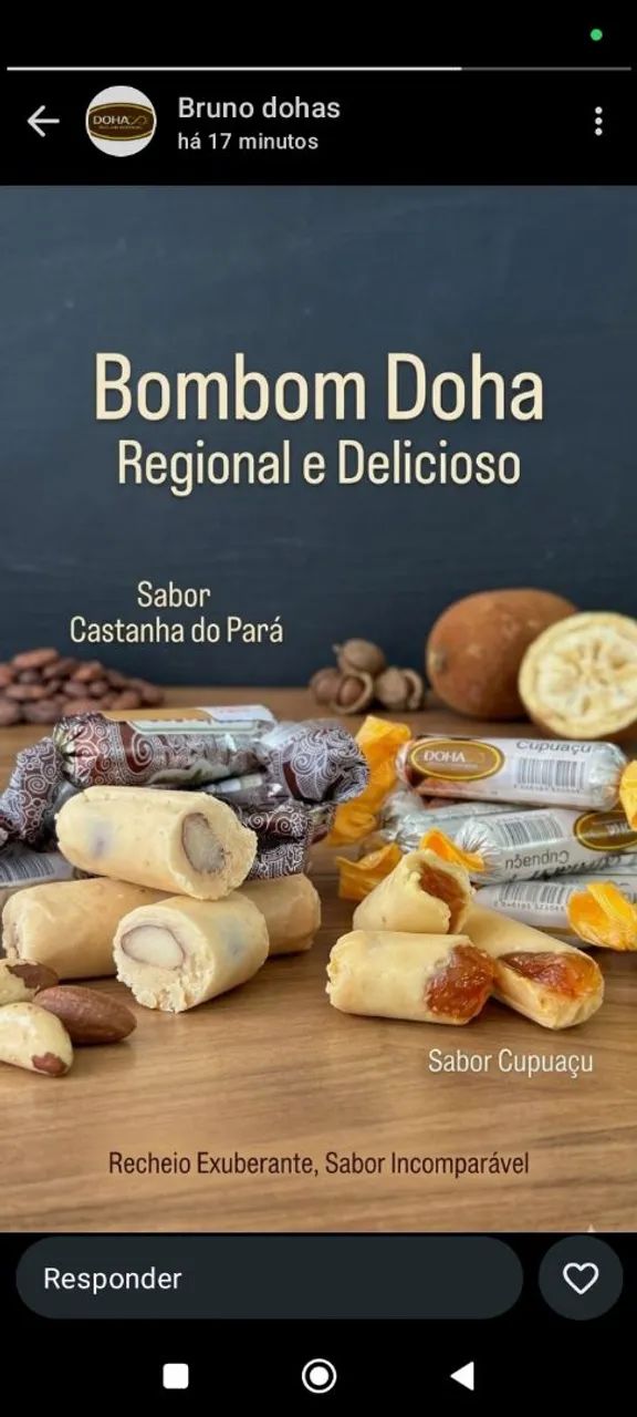 Bombons artesanal Doha cupuaçu e castanha  - Foto 2
