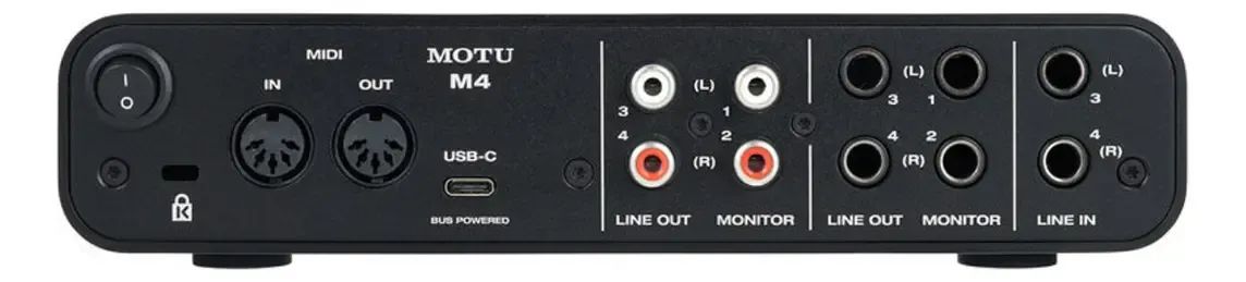 Motu M4 Interface Usb 4x4 + Midi 32 Bits / 192k - Equipamentos e