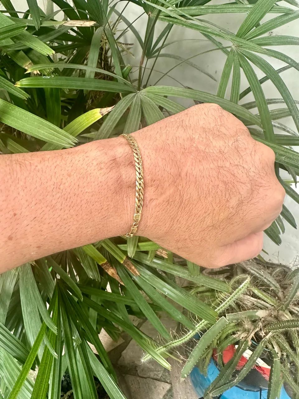 Pulseira masculina em ouro 18k  - Foto 3