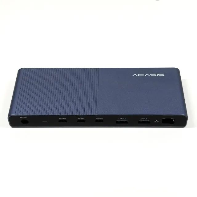 Hub Acasis Thunderbolt 40Gbps USB C 8K 4K Rede p/ Macbook PC Notebook Dell Lenovo Acer