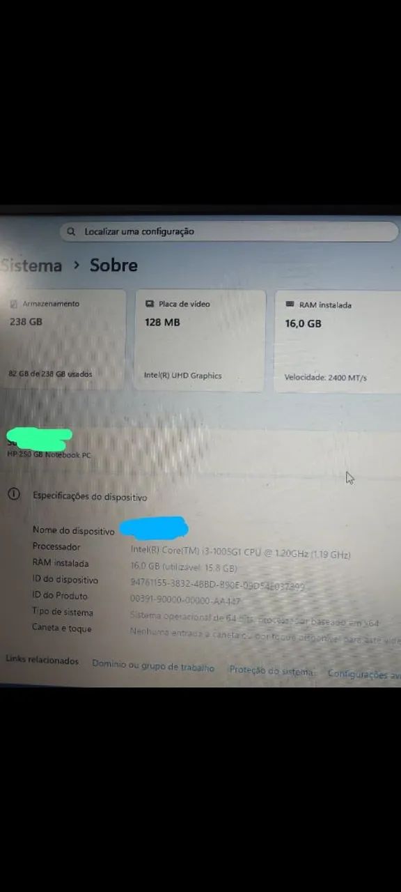 Notebook HP 250 G8 Core i3-1005G1 16GB MB - Foto 3
