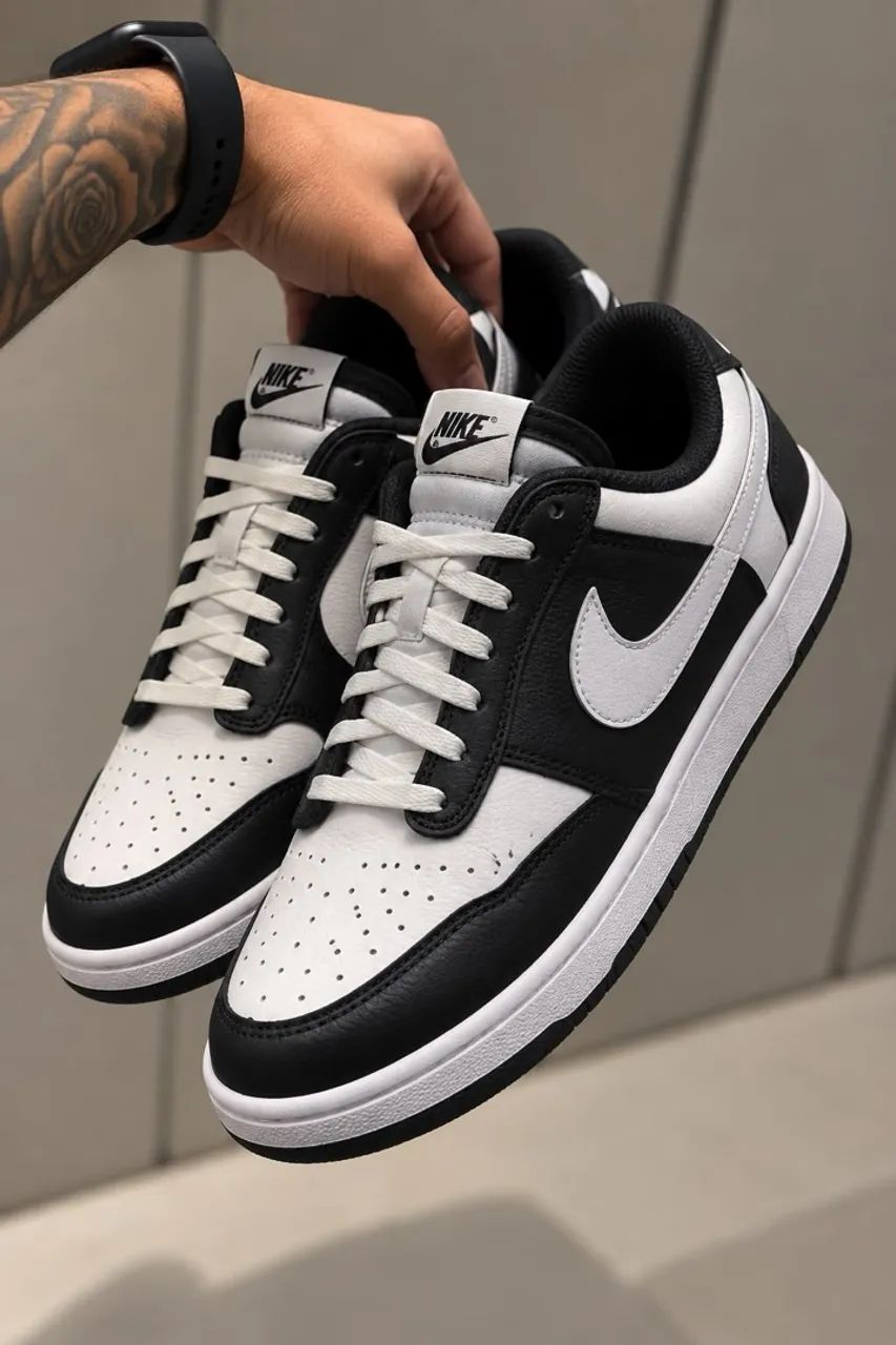 Tênis Nike Ebernon Low White Black Wolf Grey