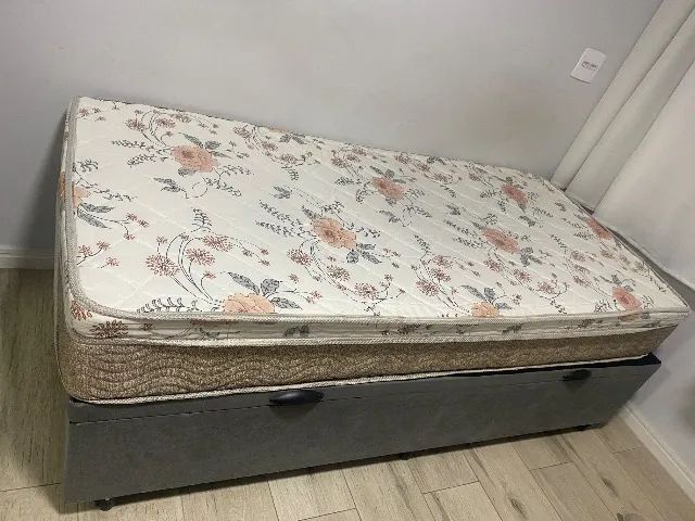 Cama solteiro box com colchão ortopédico - Foto 2